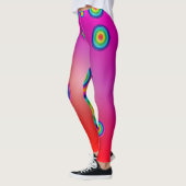 Leggings Psychedéliques Rouges (Gauche)