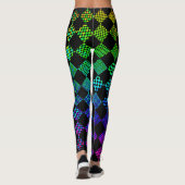 Leggings Psycho Checkers par Kenneth Yoncich (Dos)