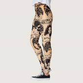 Leggings publicité pour perruques au début des années 1970 (Gauche)