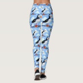 Leggings Puffin Cute Oiseau de mer Atlantique (Dos)