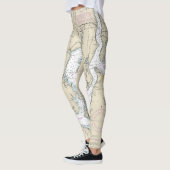 Leggings Puget Sound Partie sud Graphique nautique 18448 (Gauche)