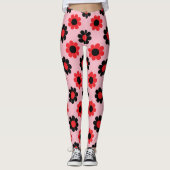 Leggings Puissance de fleurs personnalisable (Devant)