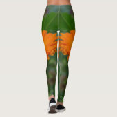 Leggings puissance de la fleur orange (Dos)
