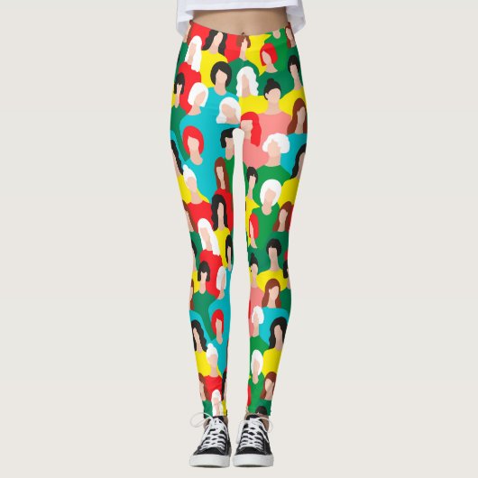 Leggings Puissance des filles (Devant)