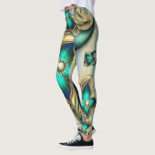 Leggings "Puissance fleur fractale" (Gauche)