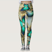 Leggings "Puissance fleur fractale" (Devant)