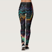 Leggings Pulse électrique : Symphonie des fréquences néon (Dos)