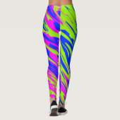 Leggings Pulvériser Paint Pink Lime Blue (Dos)