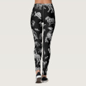 Leggings Punk Gothique Animal X-Ray Squelette Anatomie Oddi (Dos)