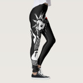 Leggings Punk Rock Custom Text 90s Grunge Street Art (Droite)