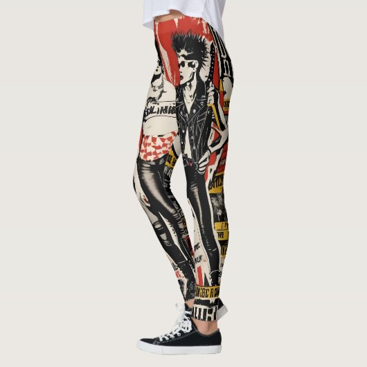 Leggings Punk Rock Vintage (Gauche)