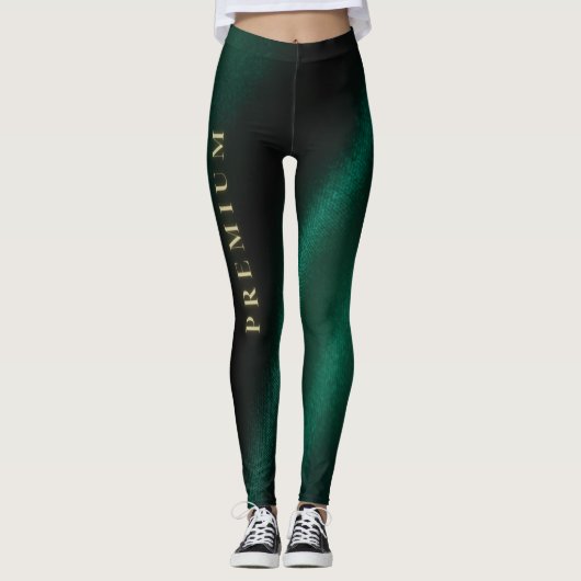 Leggings Pure Serenity Green Minimaliste Nature Legs (Devant)