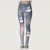 Leggings Pure White Snowman (Devant)