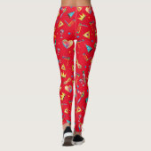 Leggings Purim Festival Kids Party Clown Carnaval mignon (Dos)