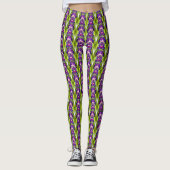 Leggings Purple Berries Motif d'art naturel (Devant)