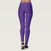 Leggings Purple + Black Custom School Spirit Texte Légendes (Dos)