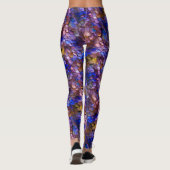 Leggings Purple Blue Gold Mermaid Imaginaire Party (Dos)