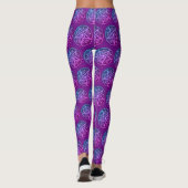Leggings Purple Blue Wiccan Witch Custom Pentagram Pagan (Dos)