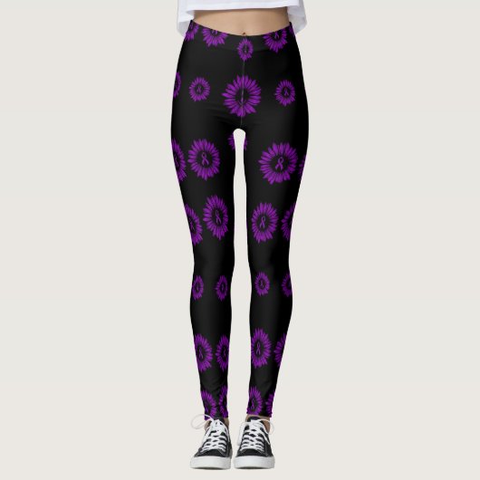 Leggings Purple Daisy...Daisy (Devant)