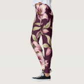 Leggings Purple Floral (Gauche)