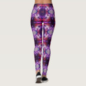 Leggings Purple Galaxy Cat  (Dos)