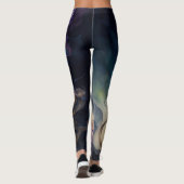 Leggings Purple Gold Abstrait Smoke Motif | Légendes (Dos)