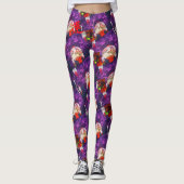 LEGGINGS PURPLE GORGEANT ET BONNE CHANCE ROUGE (Devant)