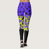 Leggings Purple + Lime Green Cuit (Dos)