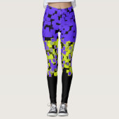 Leggings Purple + Lime Green Cuit (Devant)