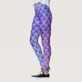 Leggings Purple mermaid glow (Gauche)