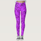 Leggings Purple Modern Abstract Sports Pattern (Devant)
