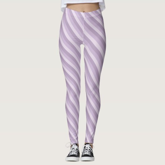 Leggings Purple Ombre rayé (Devant)