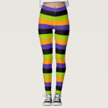 Leggings Purple Orange Black Green rayures de cuisine Hallo<br><div class="desc">Leggings</div>