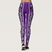 Leggings Purple Paisley Bandanna (Dos)