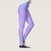 Leggings Purple Pink Wavy Lines Pattern (Droite)