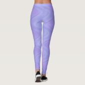 Leggings Purple Pink Wavy Lines Pattern (Dos)