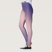 Leggings Purple rose clair de lune ombre effet (Gauche)