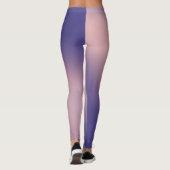 Leggings Purple rose clair de lune ombre effet (Dos)
