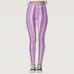 Leggings Purple stripes<br><div class="desc">Jolie rayures violettes leggings motifs.</div>