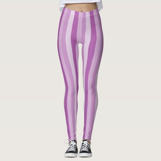 Leggings Purple stripes (Devant)