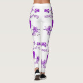Leggings Purple Zing Est Allé Dans Mon Coeur Quand Je (Dos)