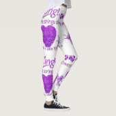 Leggings Purple Zing Est Allé Dans Mon Coeur Quand Je (Droite)
