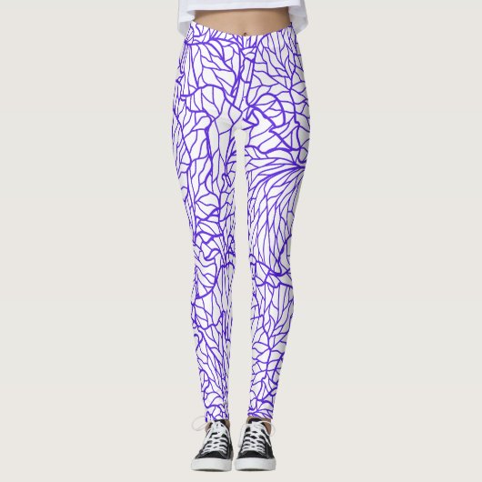 Leggings Purple's Lines Patton (Devant)