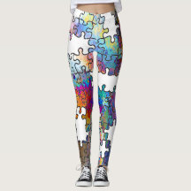 Leggings puzzelstukjes