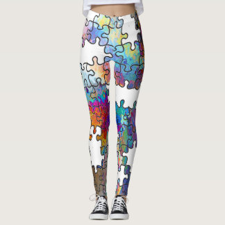 Leggings puzzelstukjes