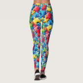 Leggings Puzzle sensibilisation sur l'autisme (Dos)
