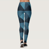 Leggings Pyramides bleu foncé (Dos)