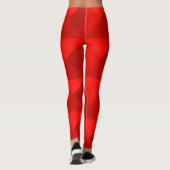 Leggings Pyramides rouges de pomme de bonbons (Dos)