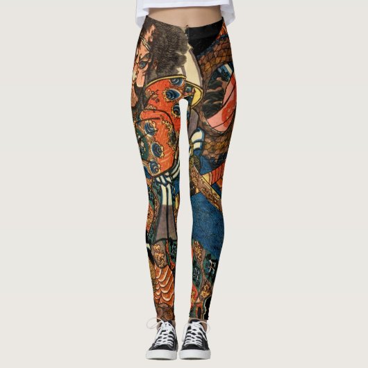 Leggings Python de combat japonais Samurai (Devant)