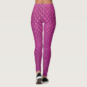 Leggings Python rose : Texture de la peau de serpent. (Dos)